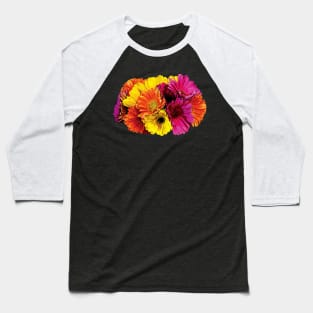 Daisies - Gerbera Daisies Mixed Colors Baseball T-Shirt